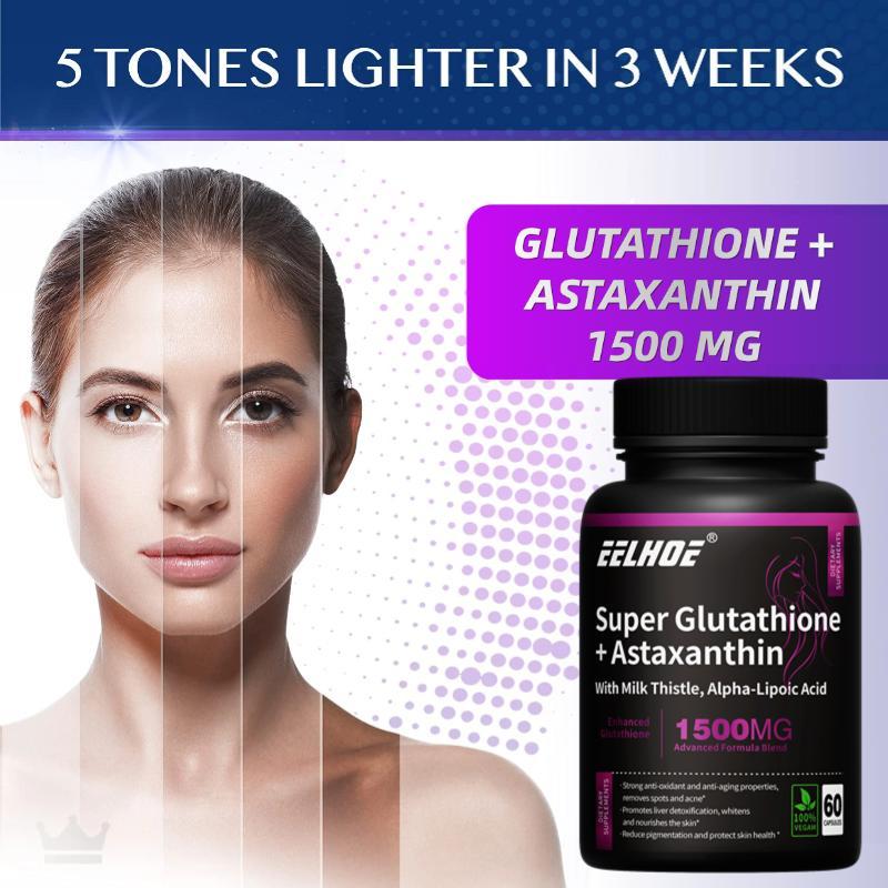 EELHOE Glutathione Astaxanthin, Antioksidan Premium Yang Mendukung Kesehatan Mata, Kulit, Dan Persendian