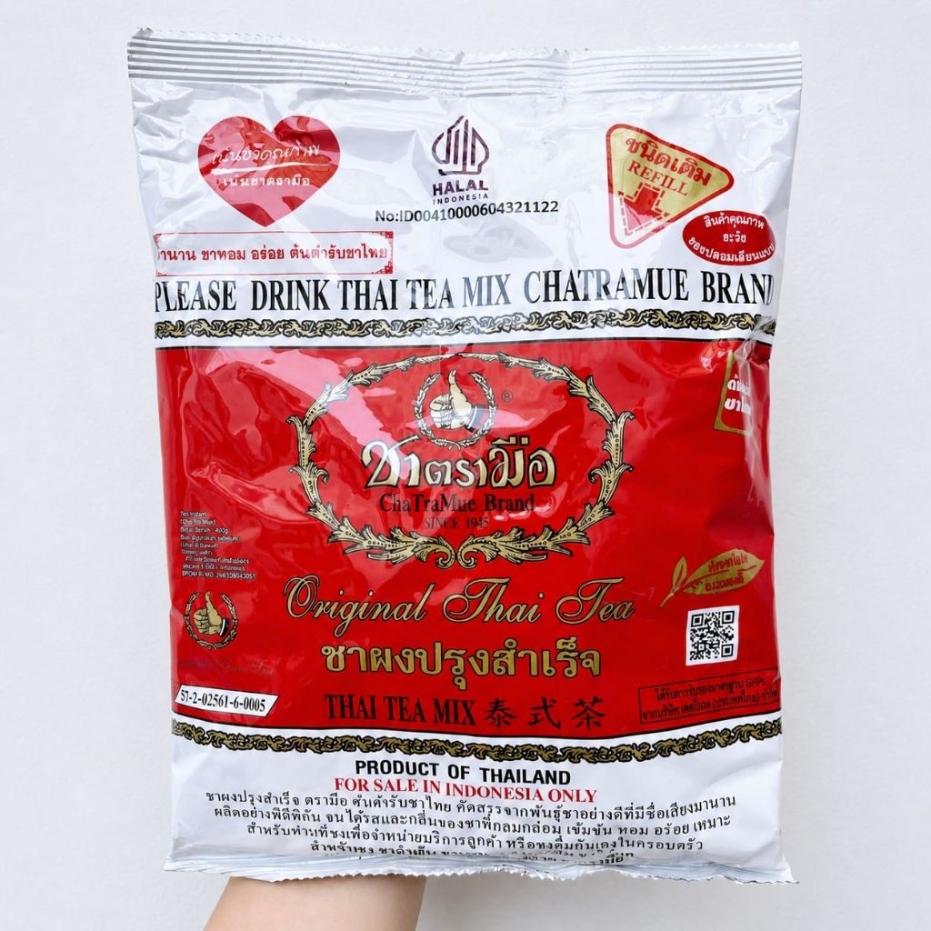 Jual 400gr Thai Tea Mix Chatramue - Number One Cha Tra Mue Original ...