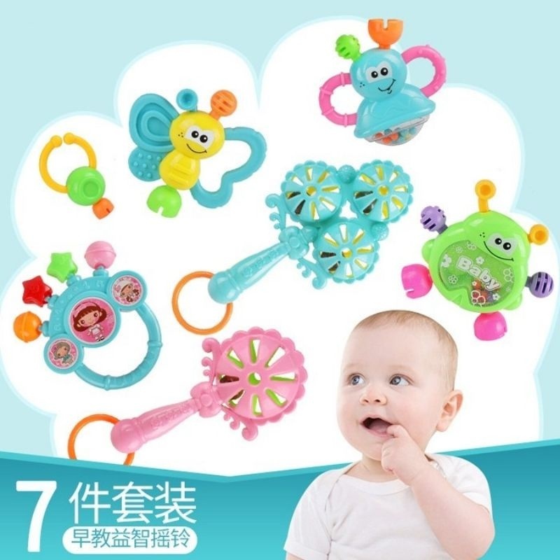 Jual MAINAN ANAK BAYI [YB14] TEETHER BABY MANHATTAN - RATTLE TOYS ...