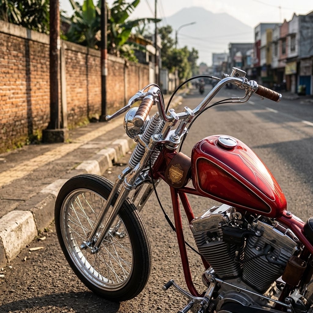 Jual Stang Low Rider Tinggi Lurus Ape Hanger Stang Custom Universal PNP ...