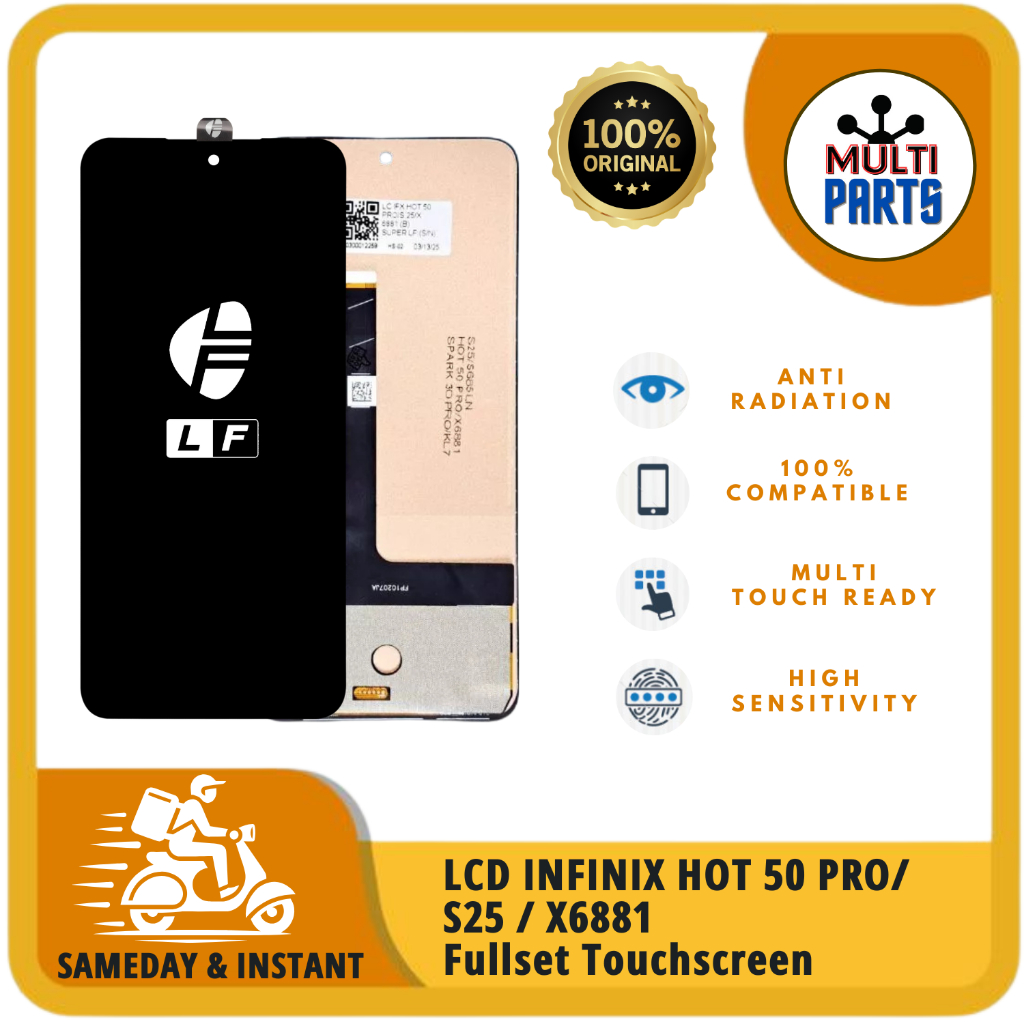 Jual LCD INFINIX HOT 50 PRO / S25 / X6881 + Finger FULLSET TOUCHSCREEN ...