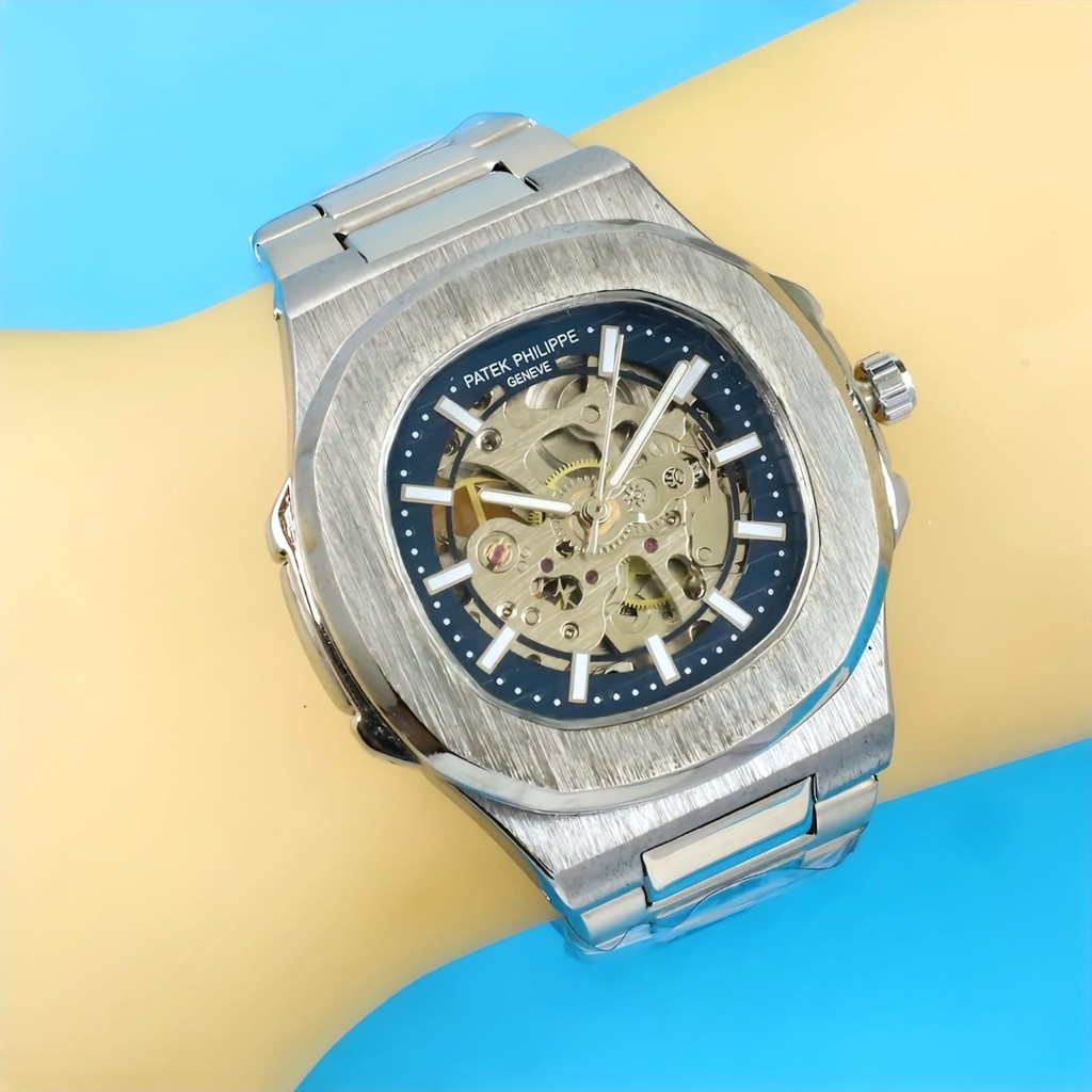 Jual JAM TANGAN SULTAN UNISEX PATEX philp AUTOMATIC TRANSPARAN DIAMETER ...