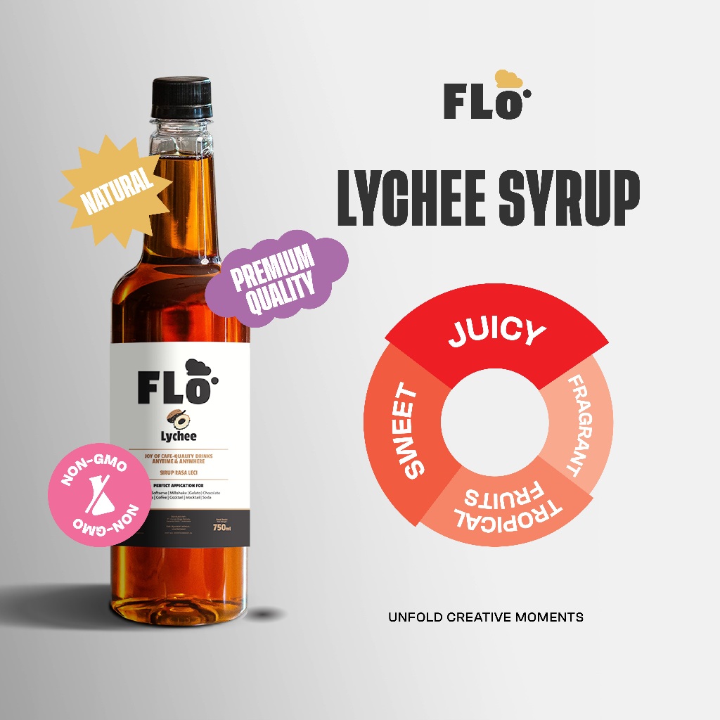 Jual FLO Lychee Syrup 750ml Sirup Leci | Shopee Indonesia