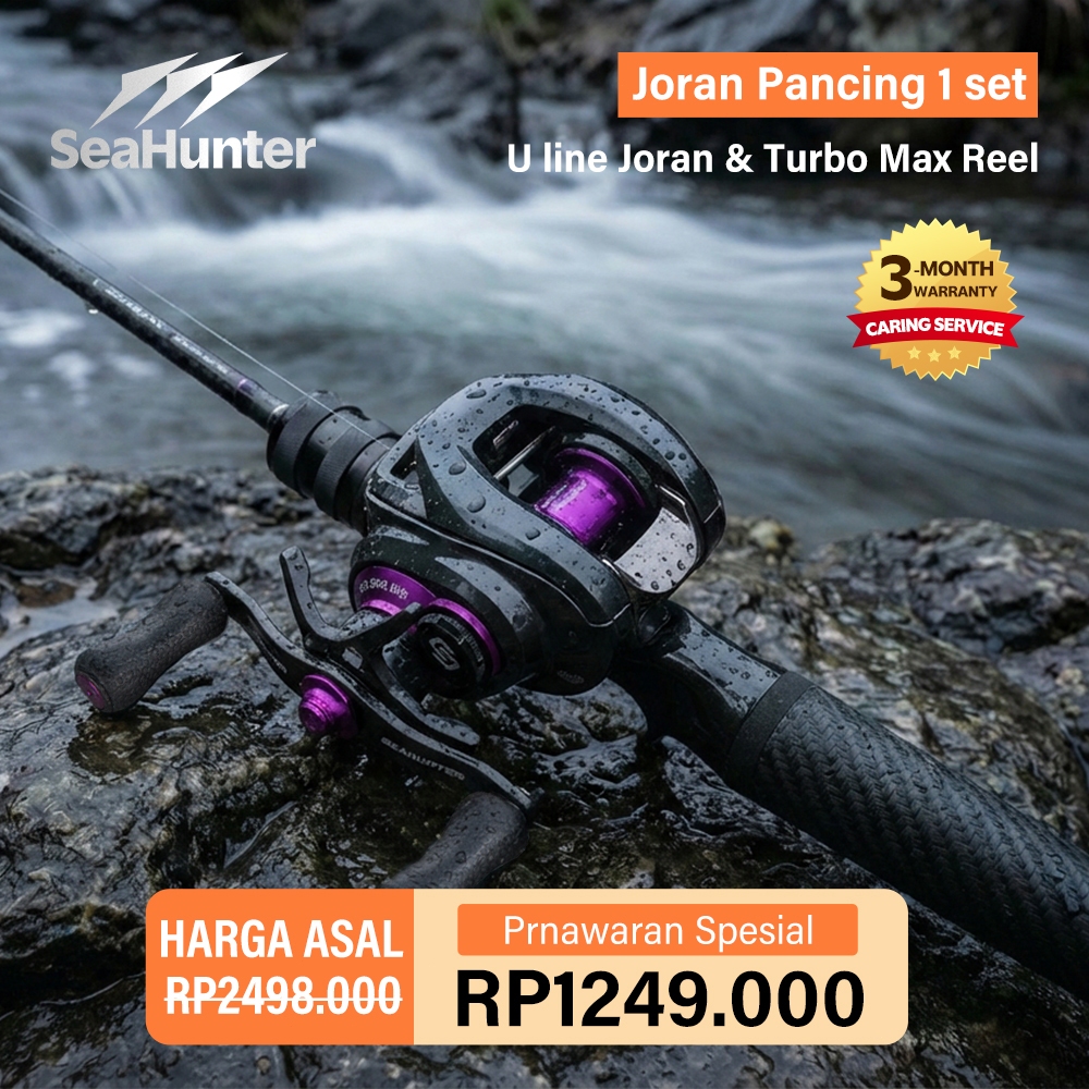 Jual [OFFICIAL] SeaHunter U line 1.8M Joran Power M/MH Fishing Rod ...