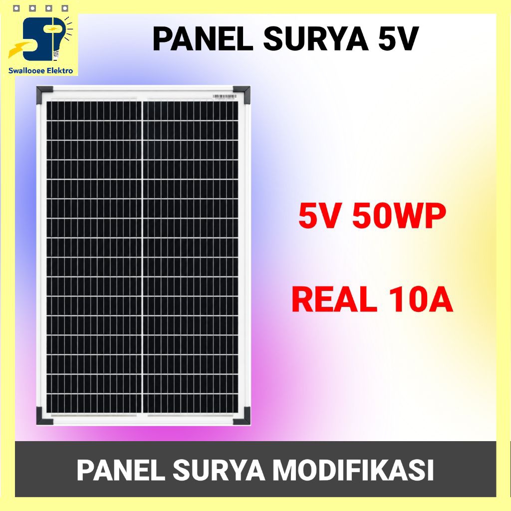Jual Solar panel panel Surya 5V 30WP 6A- 20WP 4A - 10WP 2A 5V ...