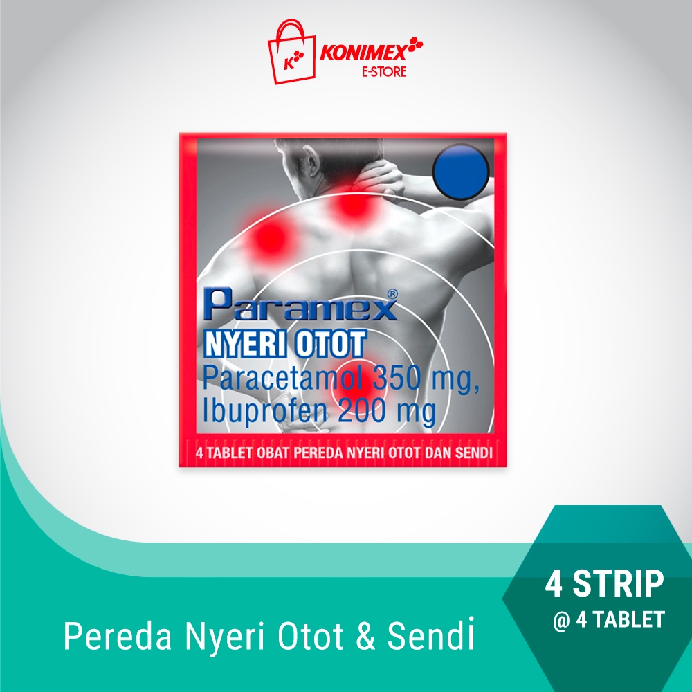 Paramex Nyeri Otot Paracetamol 350 mg 4 strip @4 tablet