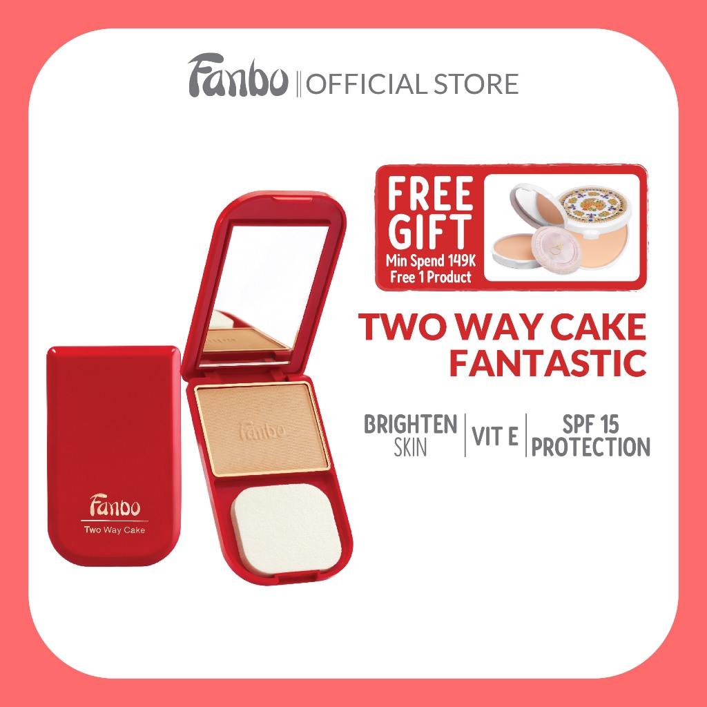 Jual [FREE REFILL] - Fanbo Fantastic Two Way Cake - Bedak padat yang ...