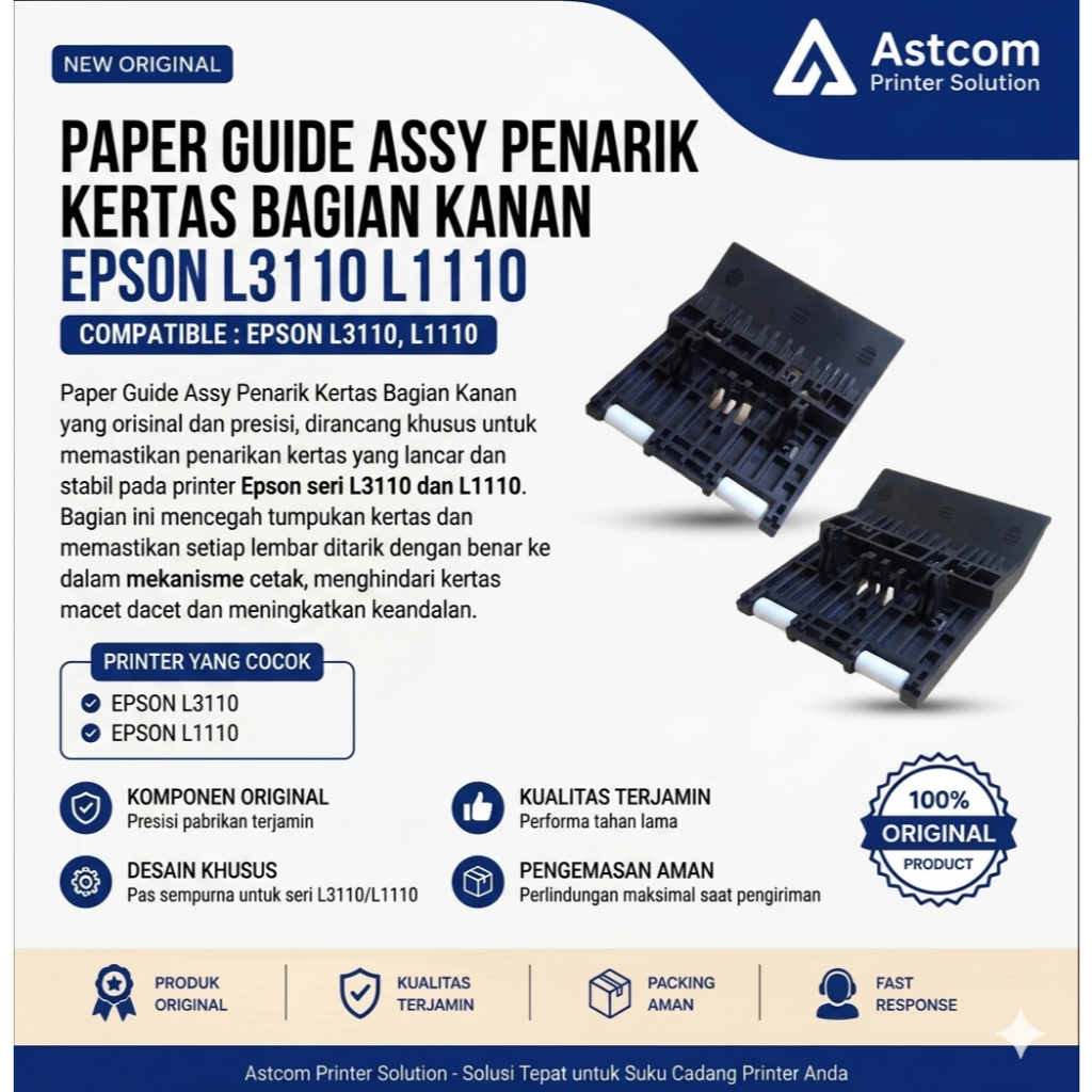 Jual Paper Guide Assy Penarik Kertas Bagian Kanan Epson L3110 L1110 ...