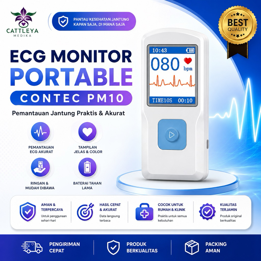 Jual ECG MONITOR PORTABLE HANDHELD PM10 CONTEC | Shopee Indonesia