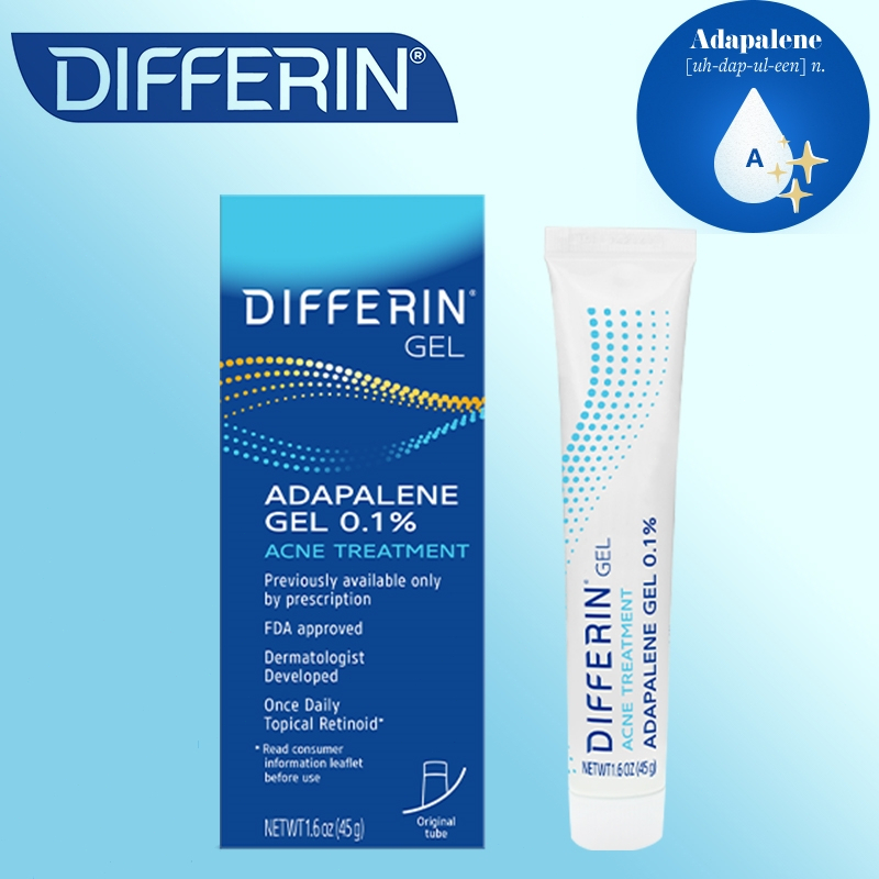Jual Differin Acne Treatment Gel 15 gram USA | 0.1% Adapalene| krim ...