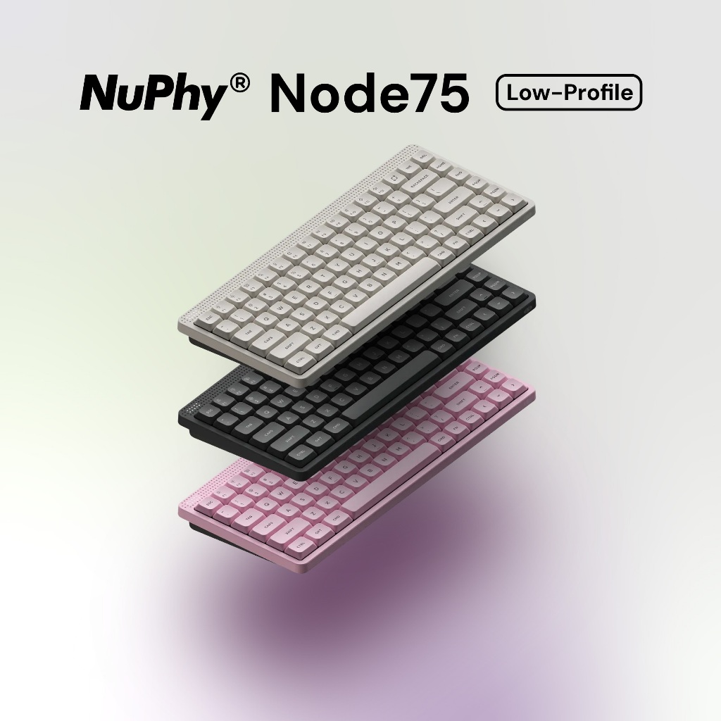 Jual NuPhy Node 75 Low-Profile Wireless Mechanical Keyboard 75% Layout ...