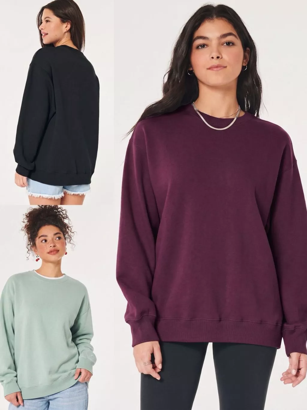 Sweatshirt Wanita HLS Women's Oversized Crew Sweatshirt - 2449