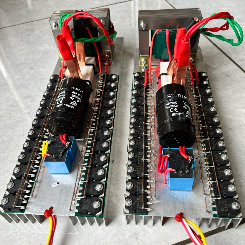 Jual inverter pac 24 transistor inverter ultrasonik trafo 5 amper murni ...