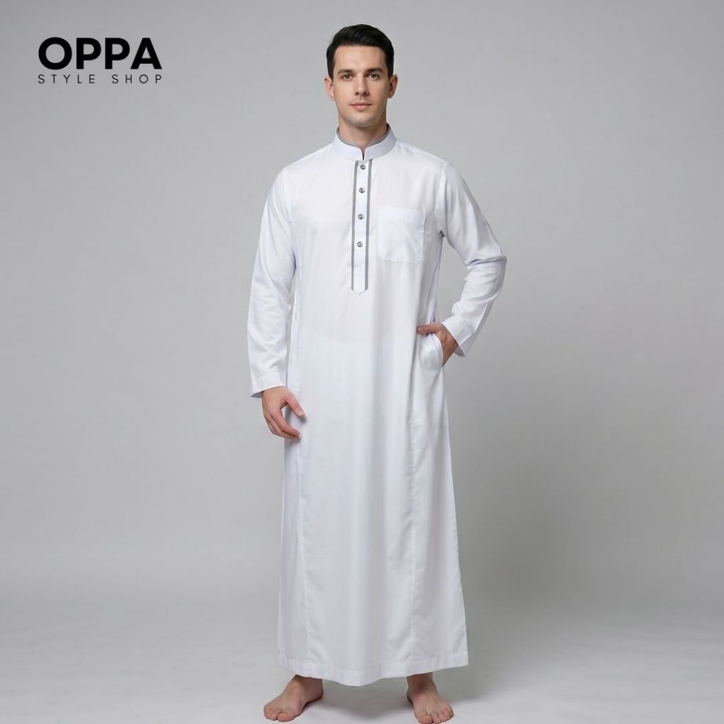 Oppa Style Shop GAMIS KOKO MUSLIM LENGAN PANJANG BAJU MUSLIM RAMADHAN