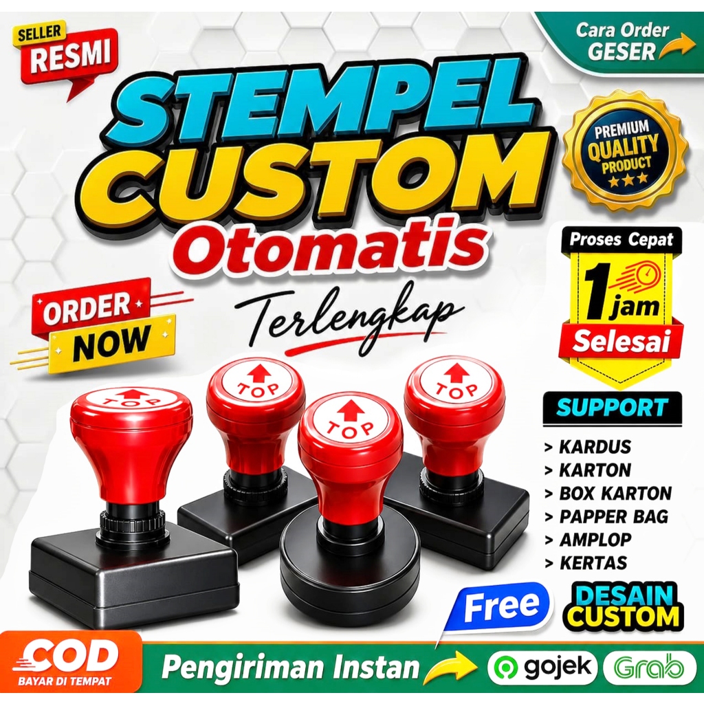 Jual Stempel Custom, Stempel Nama, Toko, Lunas, Dokter, Ttd Stempel ...