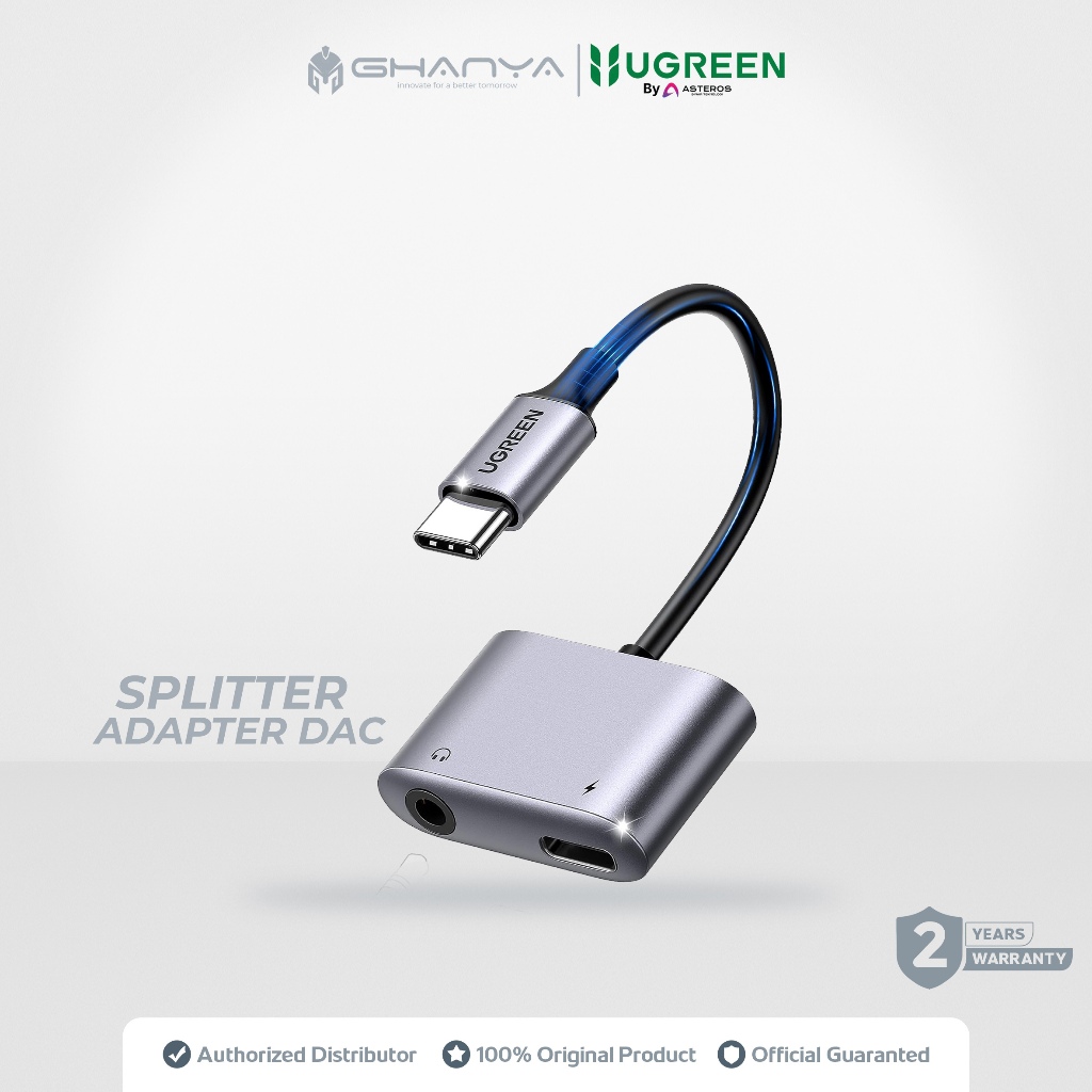 Jual UGREEN Converter Splitter DAC 2 in 1 Dual Jack 3.5mm + Type C Open ...