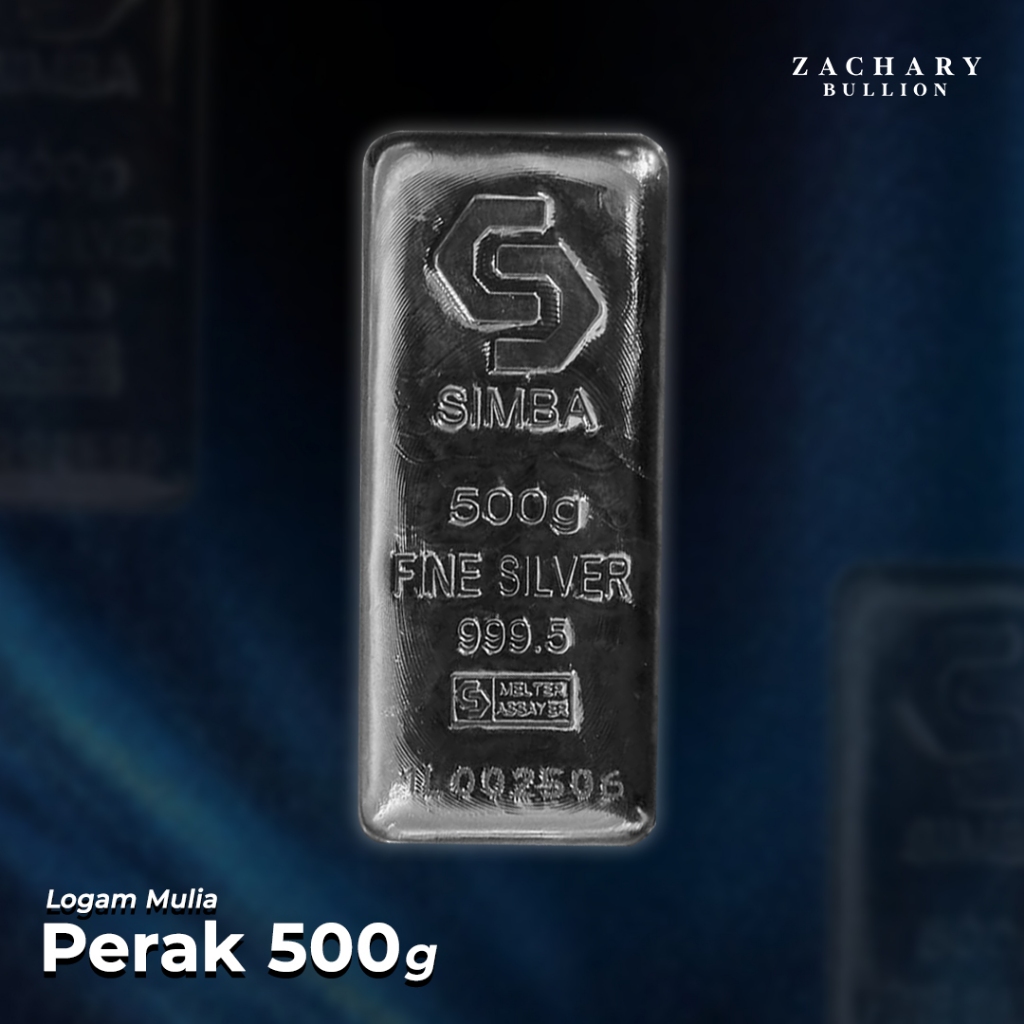 Jual Perak Logam Mulia Silver SIMBA 500 Gram Bersertifikat Resmi ...