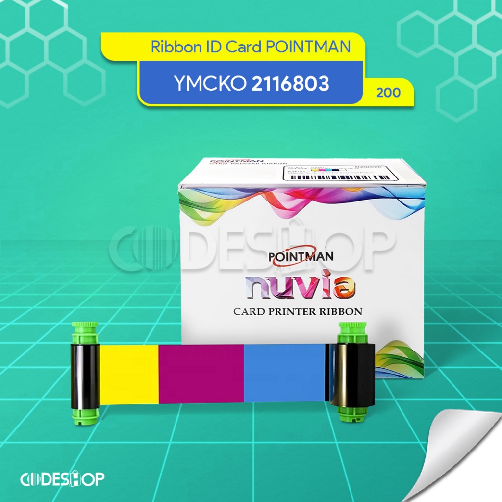 Jual Ribbon Pointman Nuvia N15 Color PN 2116803 Tinta Printer ID Card ...
