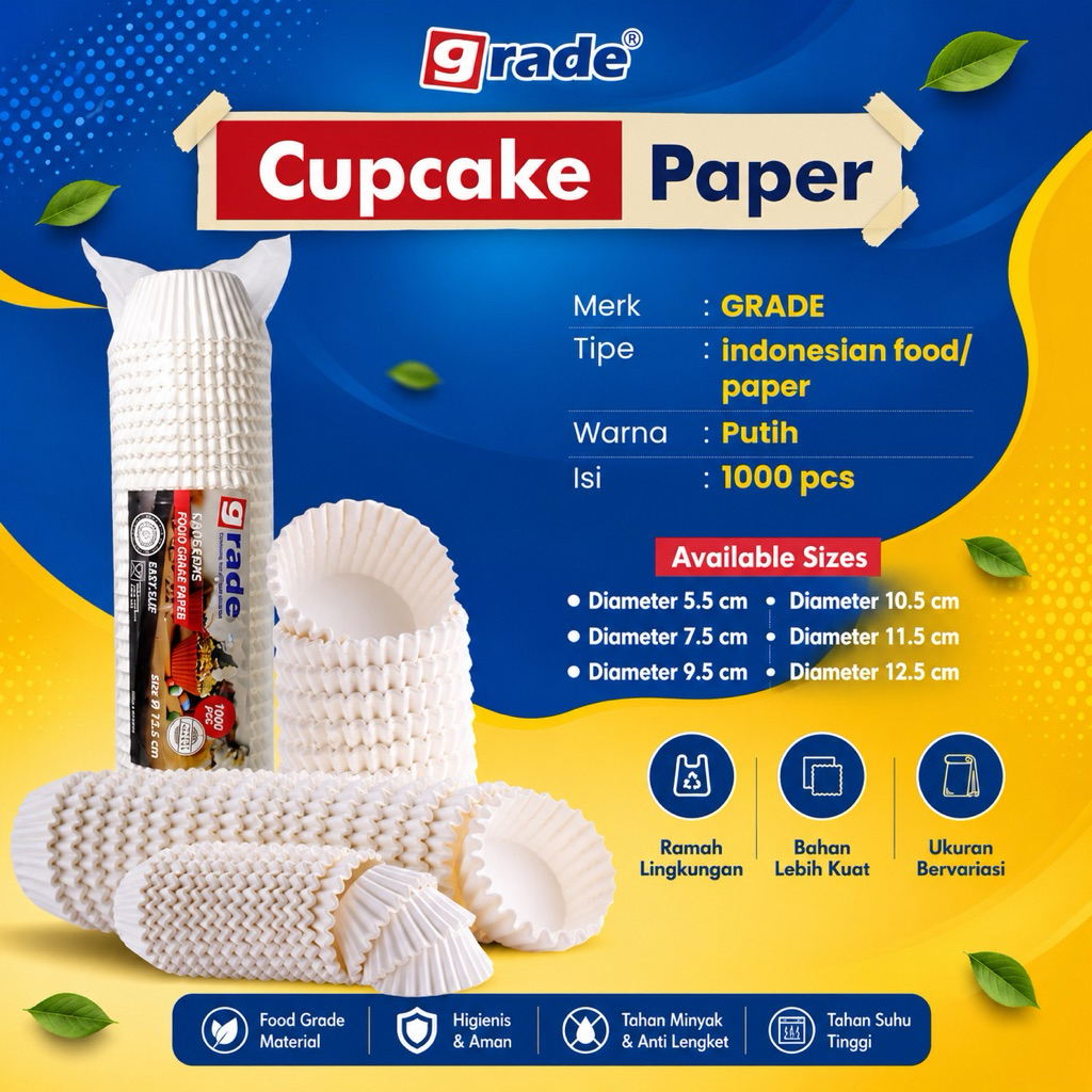 Jual Paper Cup Case Putih Polos Alas Kue Cupcake Muffins - Isi 1000 Pcs ...