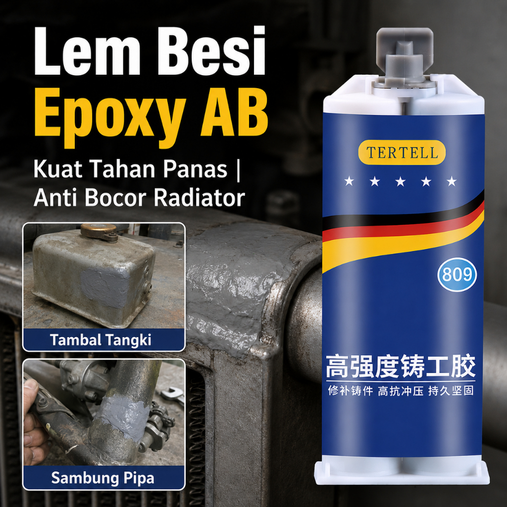 Jual Lem Cor Besi Tahan Panas 300C - Lem Porting Blok Mesin & Radiator ...