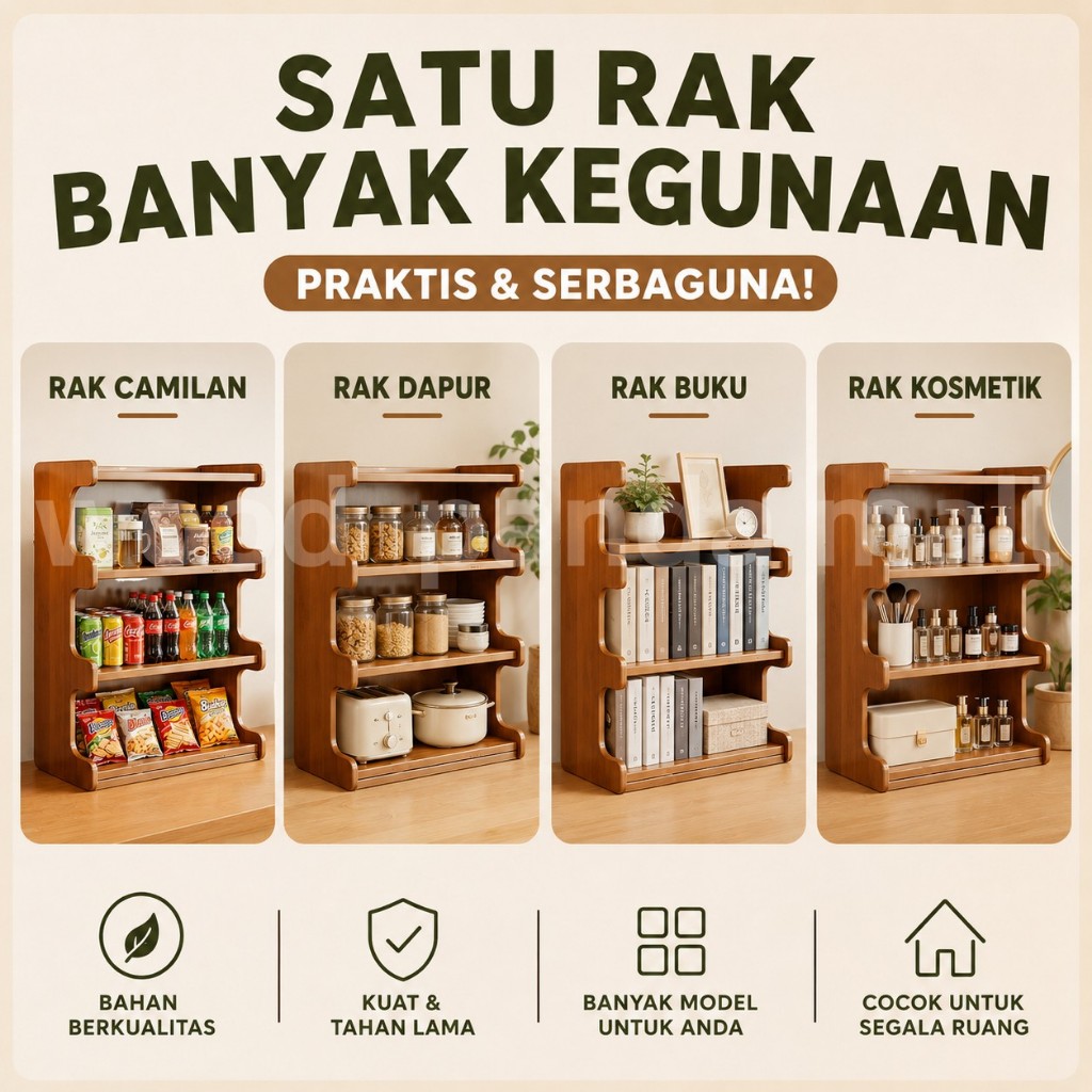 Jual Rak Dapur Rak Snack Rak Minuman Botol Bumbu Rak Rak Buku Rak Susun ...