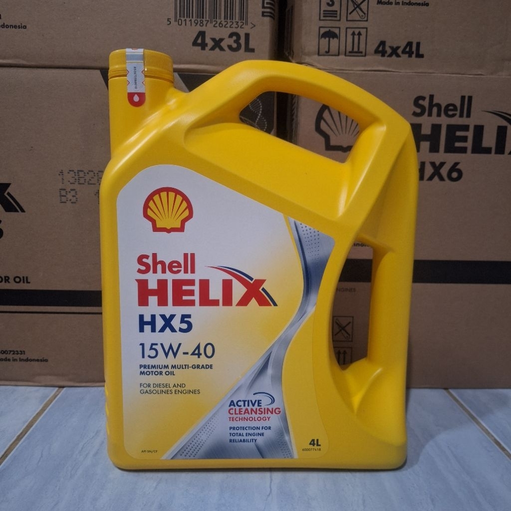Jual paket oli Shell HX5 15W-40 4 Liter dan filter oli mobil SUZUKI ...