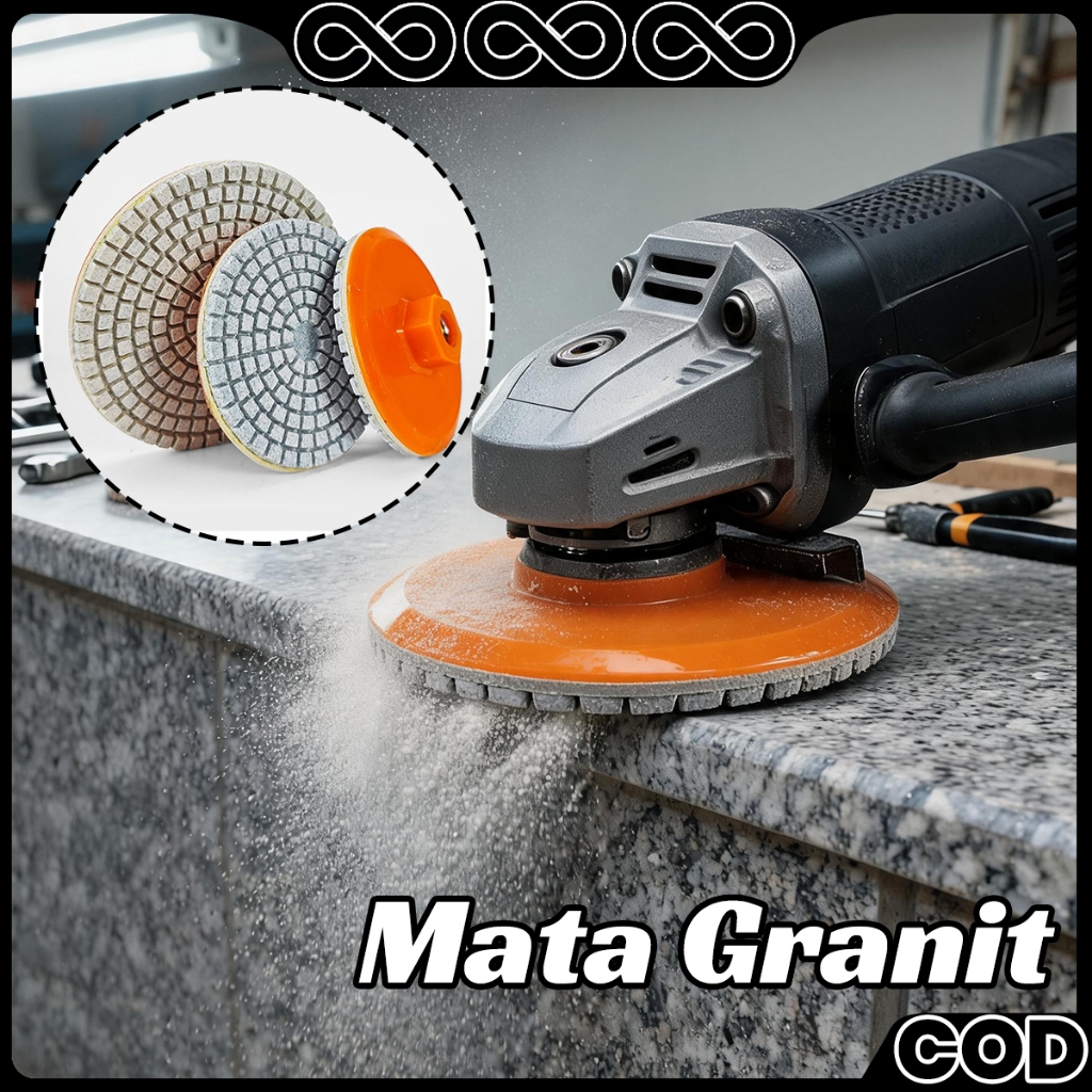 Diamond Grinding Disk 80MM Mata Poles Granit Marmer Profesional Kualitas Premium Diamond Pad Tajam Tahan Lama Untuk Tukang Keramik