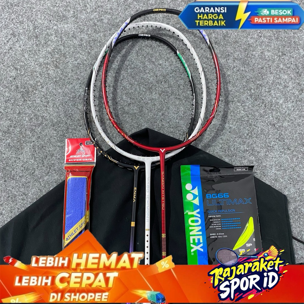 Jual raket badminton victor one piece zoro limited edition siap pakai ...