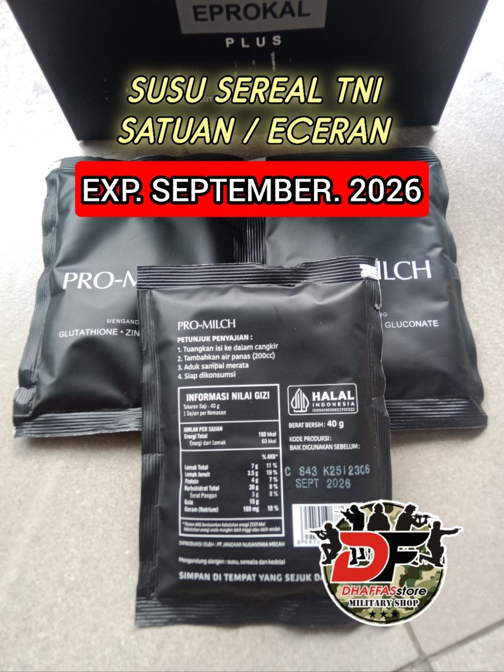 Jual PROMO SUSU SEREAL PROMILCH ECERAN 1 PCS SUSU SEREAL TNI. RANSUM ...