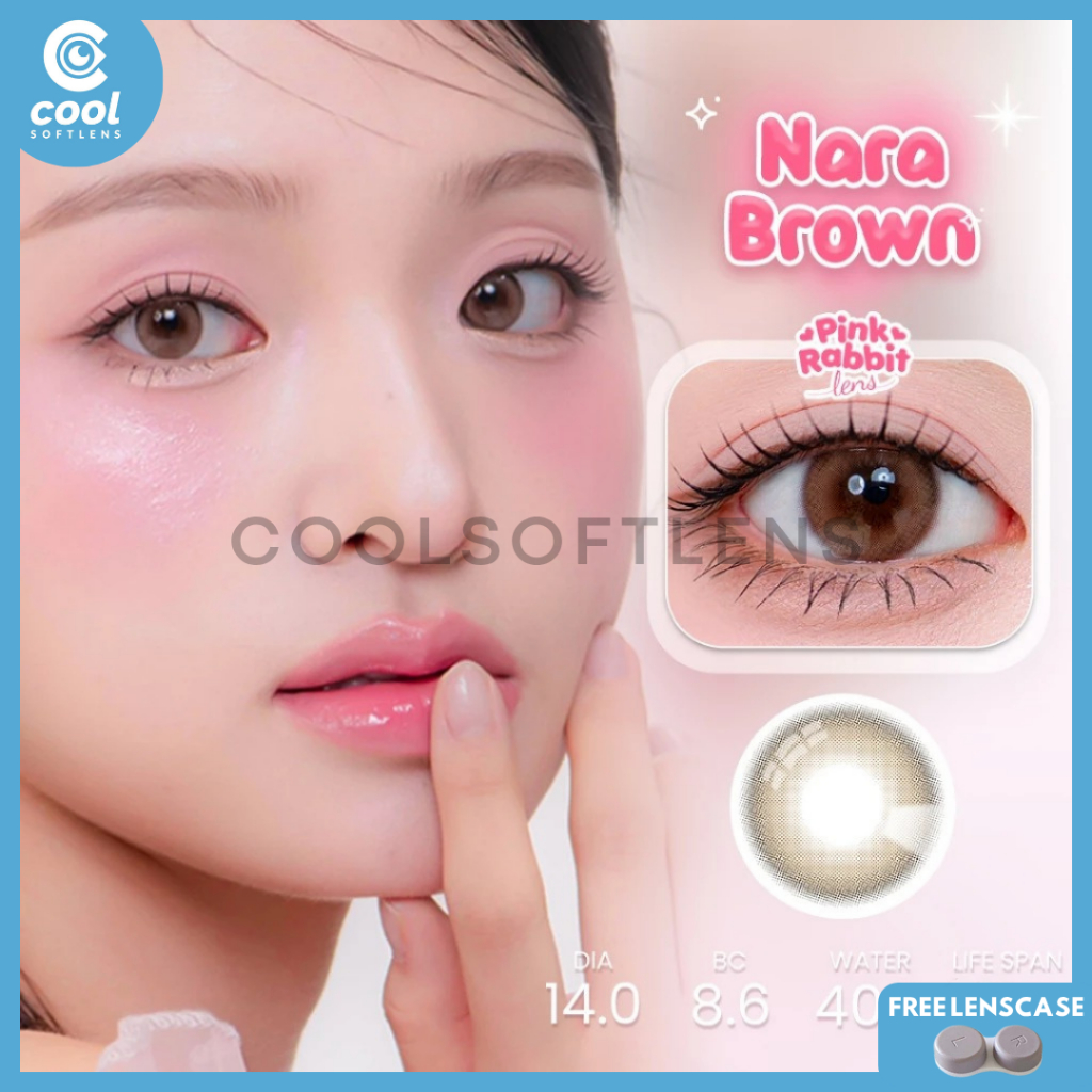 Jual PINKRABBIT SOFTLENS NARA BROWN – Normal & Minus 0,50 S/D 6,00 (1 ...