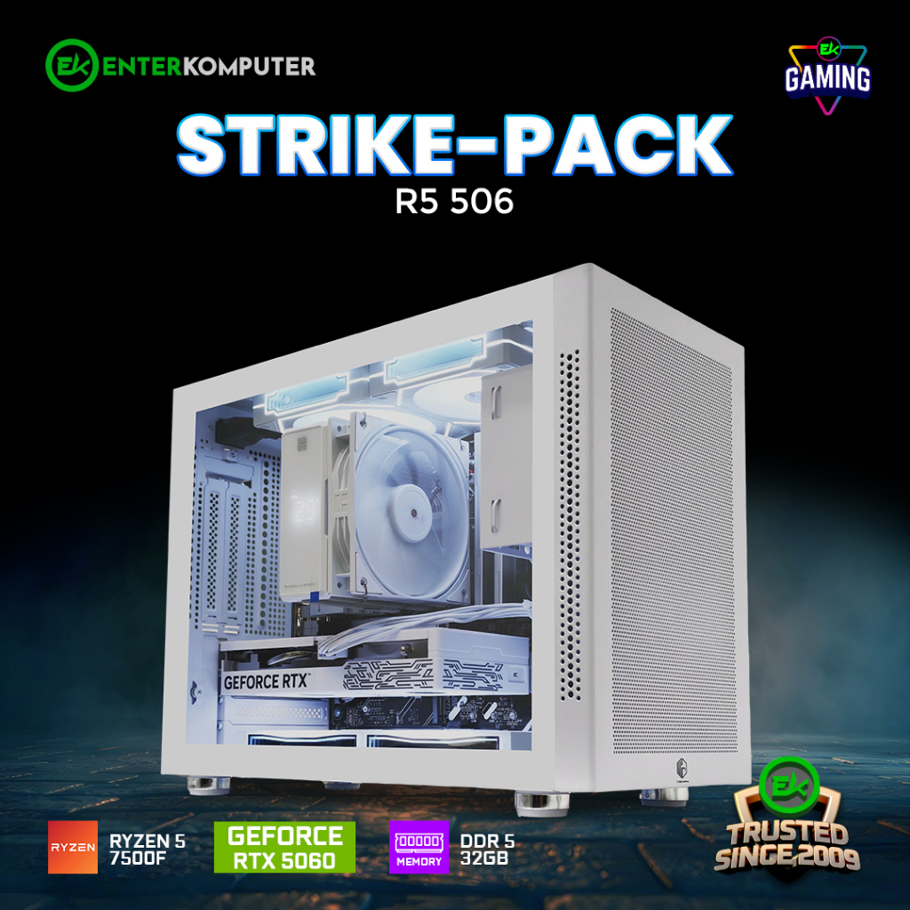 Jual EK Gaming Strike R5 506 - PC Rakitan Gaming Ryzen 5 7500F RTX 5060 ...