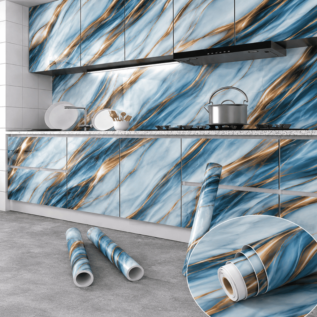 Jual Sticker Dapur Anti Air Anti Minyak Tahan Panas 60CM*3M Wallpaper ...