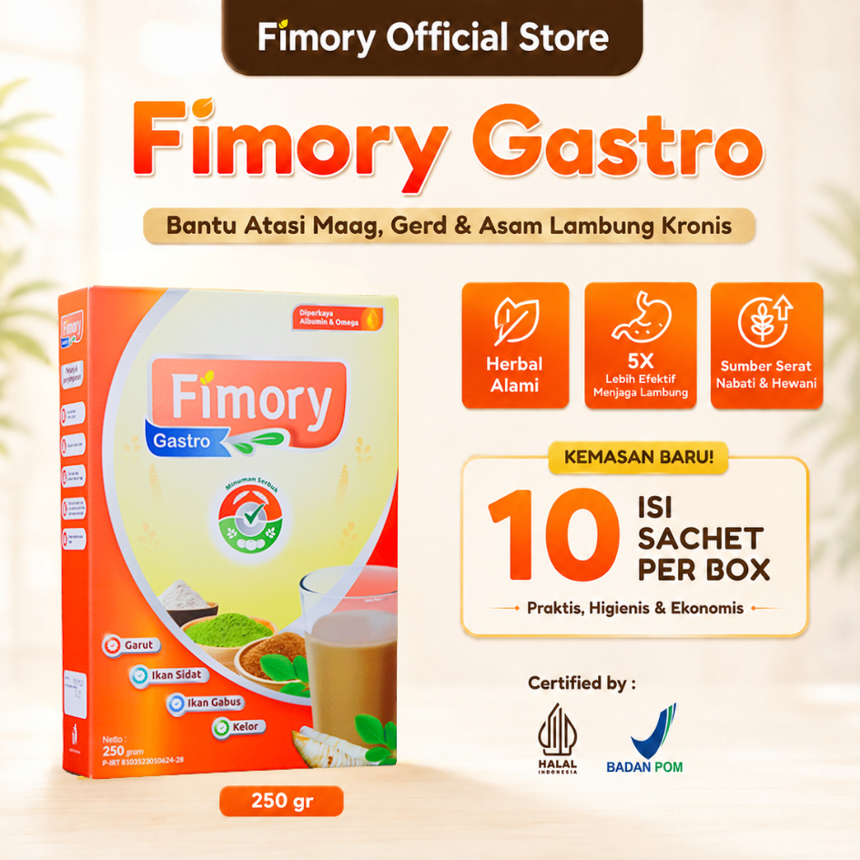Fimory Gastro 250gr - Nutrasetikal Alami untuk Atasi Asam Lambung & Gerd
