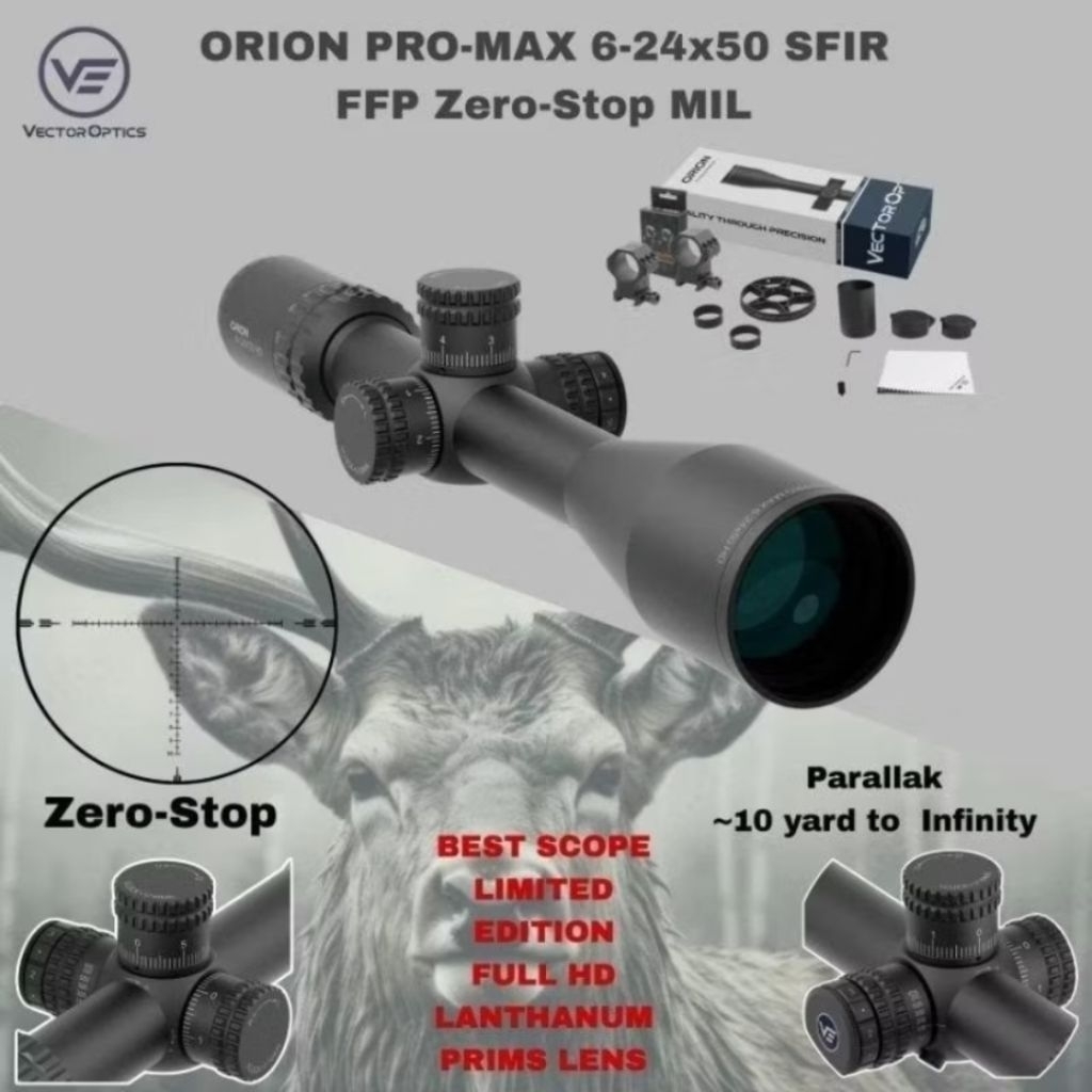 Jual Sisa MOA Ready stock Vector Orion Promax HD 6-24x50 SFIR FFP -Zero ...