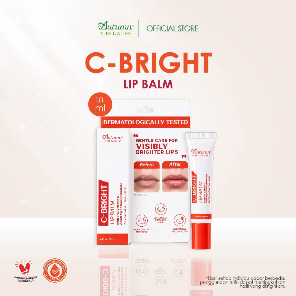 lip balm vitamin c indonesia By Nature from New Zealand & Collagen Balm, Rejuvenate & Smooth Lips, 1 Each Formulated with Vitamin E to restore softness and Vitamin C for an energizing glow Jual Autumn C-Bright Lip Balm