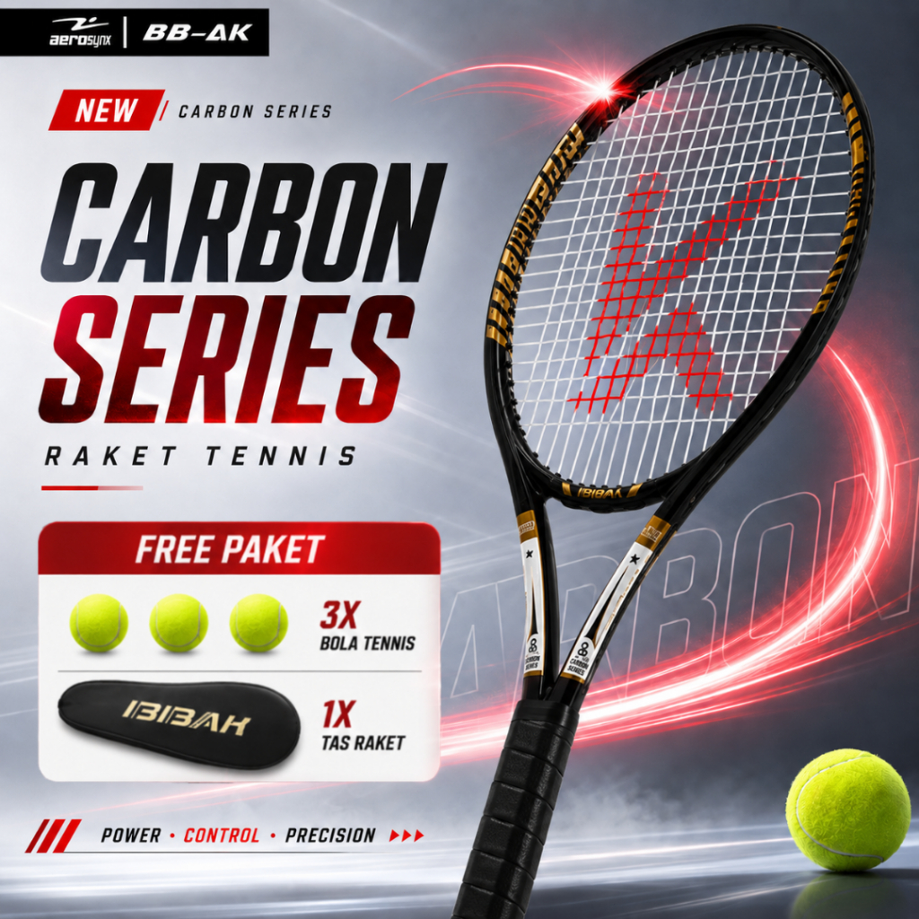 Jual BBAK Raket Tenis Dewasa Carbon Fiber Original | Tennis Racket ...