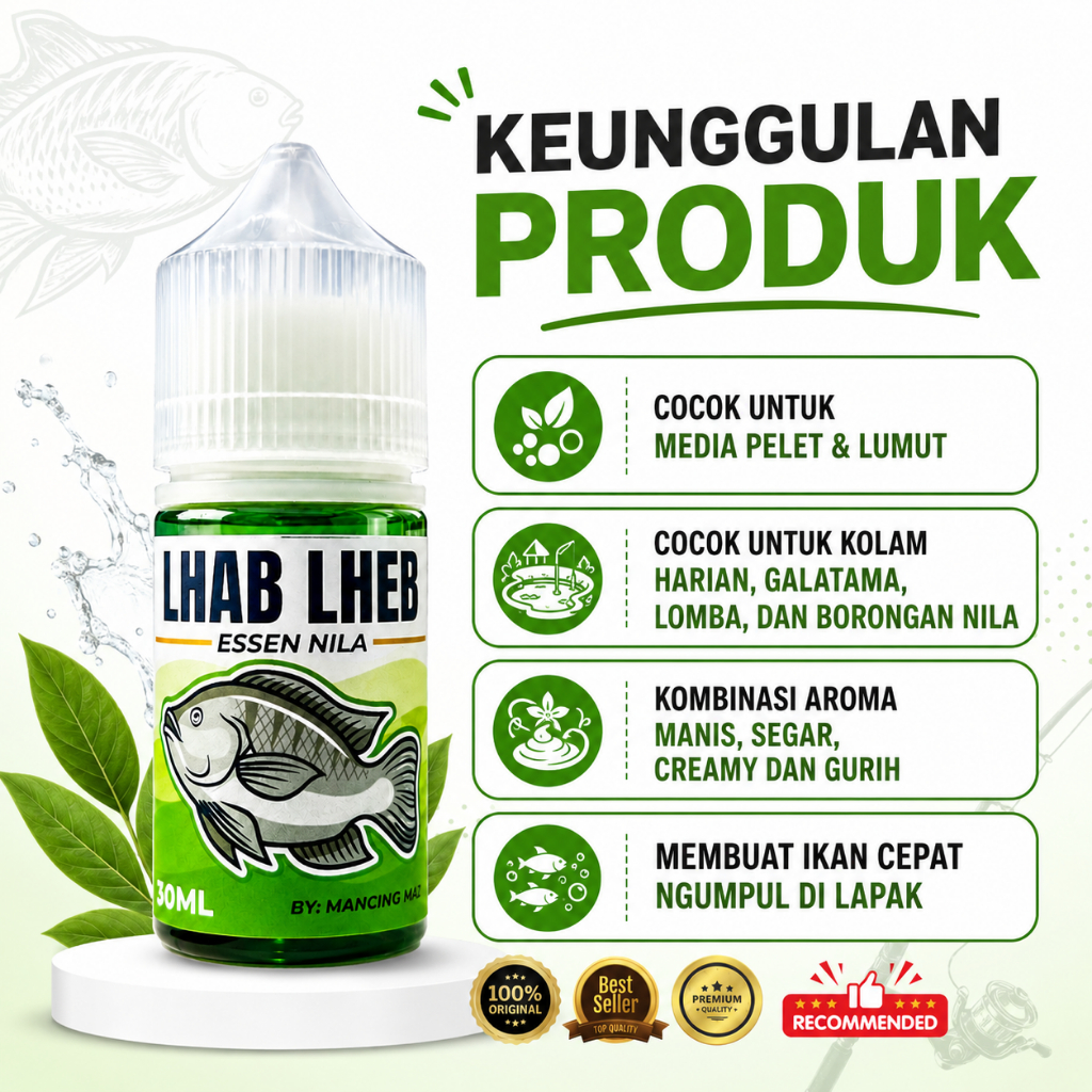 Jual Essen Nila Lhab Lheb 30ml Cocok Untuk Lomba Mancing Galatama Atau ...