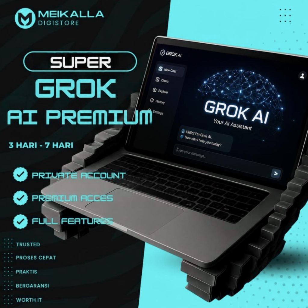 SUPER GROK AI PREMIUM PLAN | PRIVATE | 3 DAN 7 HARI | BERGARANSI