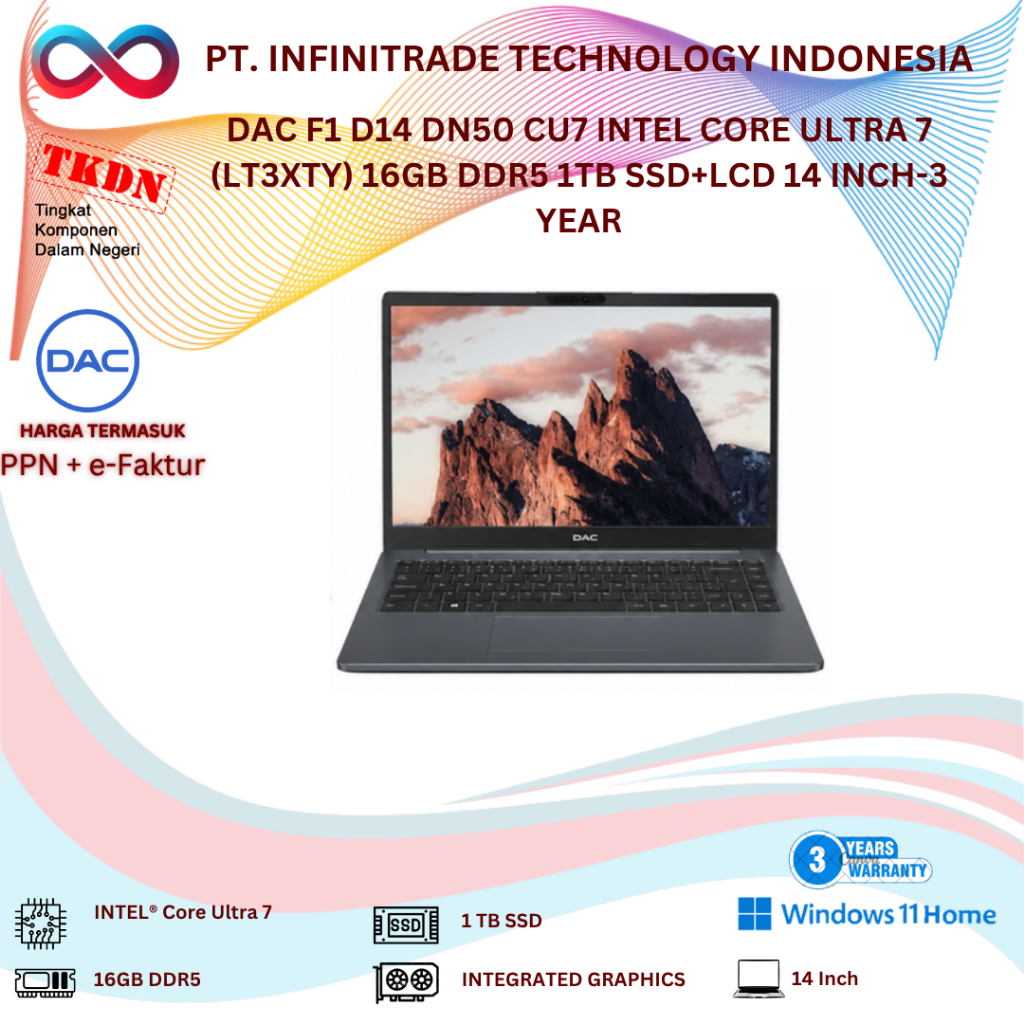 Jual Laptop Dac Terlengkap & Harga Terbaru Juli 2026 | Shopee Indonesia