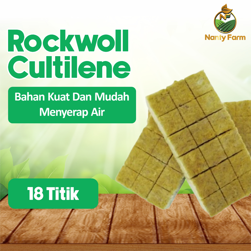 Rockwoll Hidroponik Media Tanam Hidroponik Siap Pakai Isi 18 Kotak Merk Cultilene