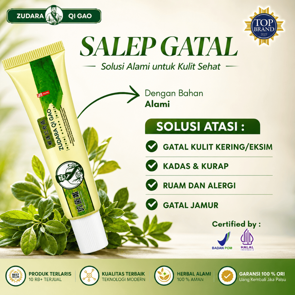 Zudara Qi Gao Obat Gatal Cina Paling Ampuh Atasi Gatal Menahun Psoriasis Eksim Herpes Kadas Kudis