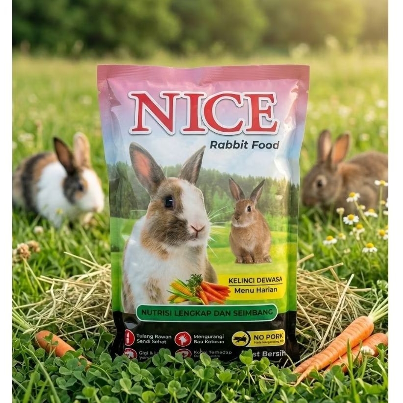 Makanan Kelinci NICE Rabbit Food Pakan Kelinci - 1Kilogram