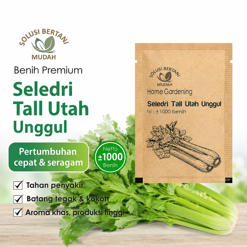 250 Biji - Bibit Benih Sayuran Seledri Unggul