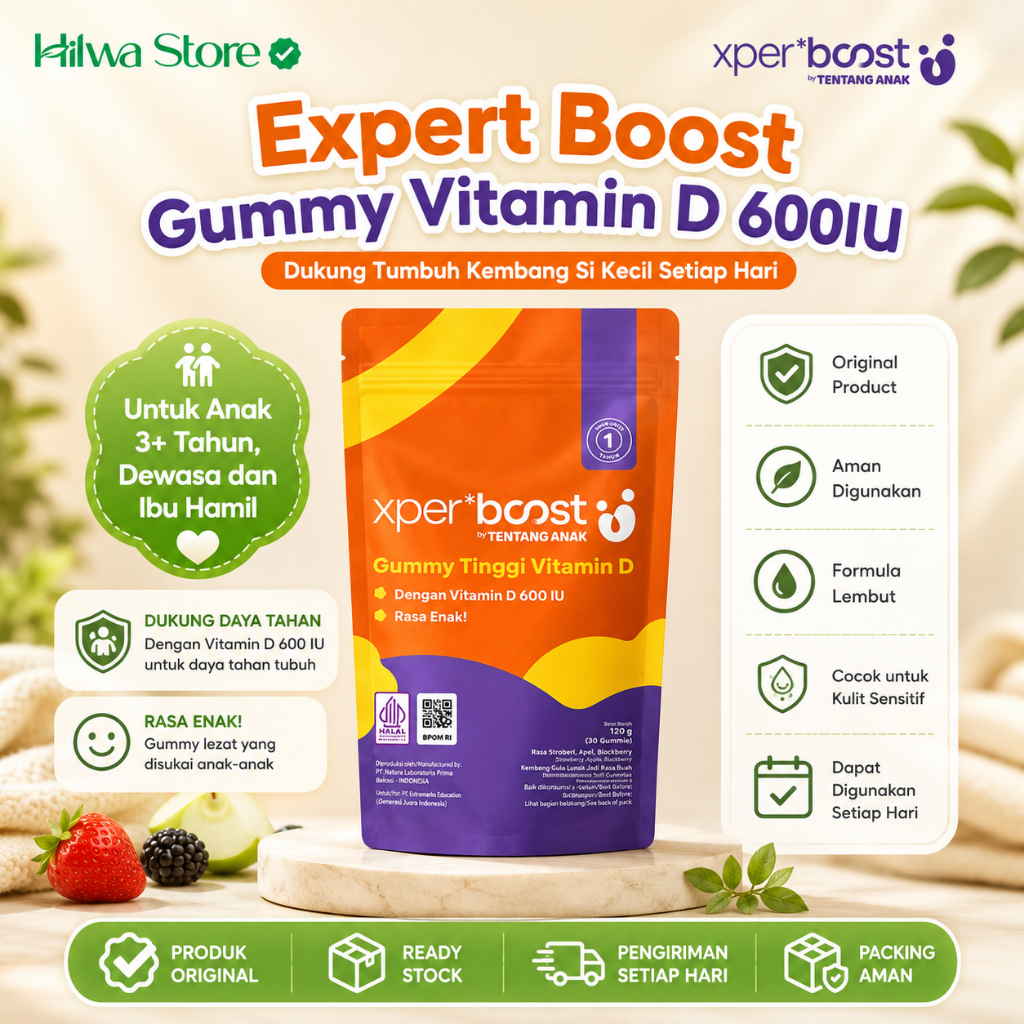 Jual Expert Boost Vitamin D Gummy Vit D3 Anak Daya Tahan Tubuh Expert ...