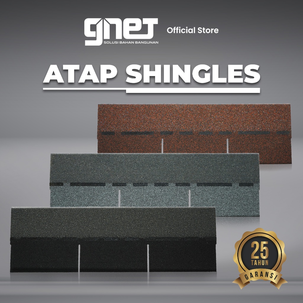 Jual GNET Atap Shingles - Genteng Atap Bitumen Asphalt Premium | Shopee ...