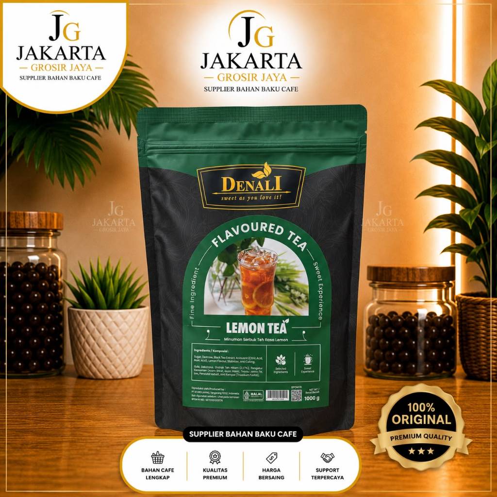 Jual BUBUK DENALI LEMON TEA | POWDER TEH 800 gr | Shopee Indonesia