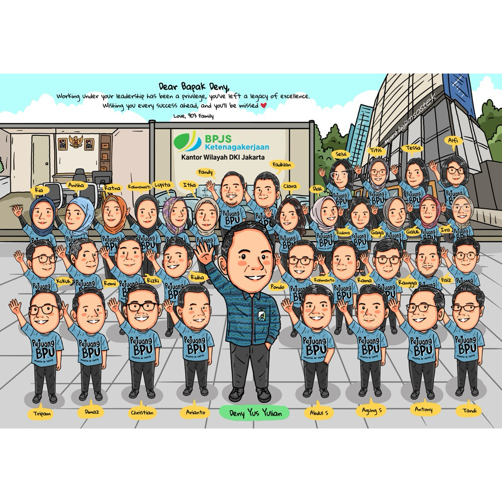 Jasa custom ilustrasin model unik ( harga per kepala )