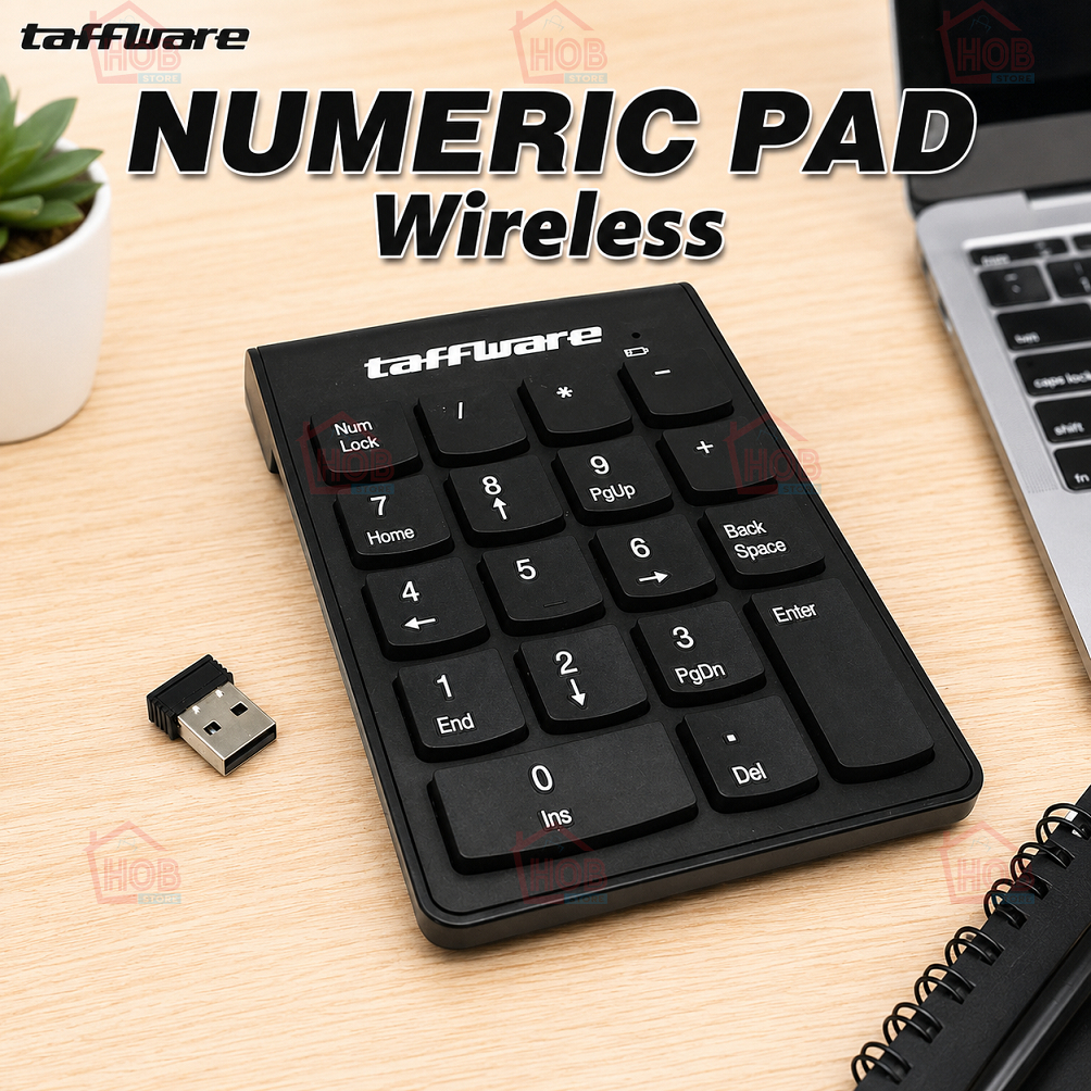 Jual Taffware Keypad Numeric Numpad Wireless Portable Keyboard Computer ...