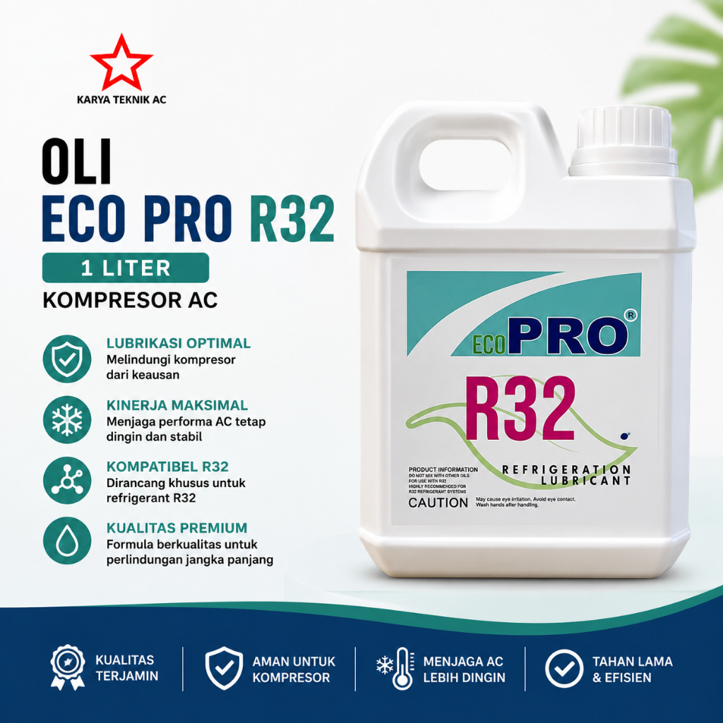 Jual OLI ECO PRO R32 1 LITER KOMPRESOR AC | Shopee Indonesia