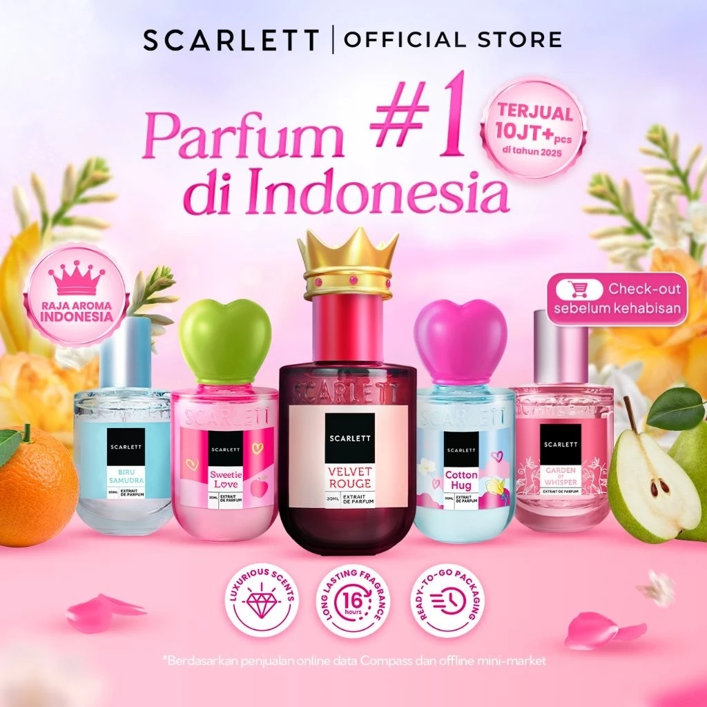 l[TERLARIS]  SCARLETT REFILL Eau De Parfum & Extrait De Parfum 30ml Wangi Tahan Lama - Unisex - Parfume pria - Parfume wanita - Parfum unisex